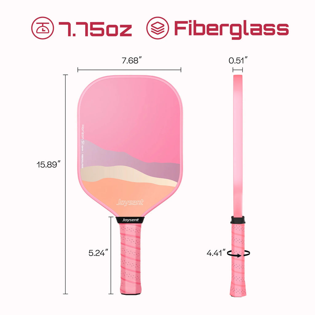 Joysent Pickleball Paddle Racket  Fiberglass Control Honeycomb Core 13mm for Men Women Beginners and Intermediate Players