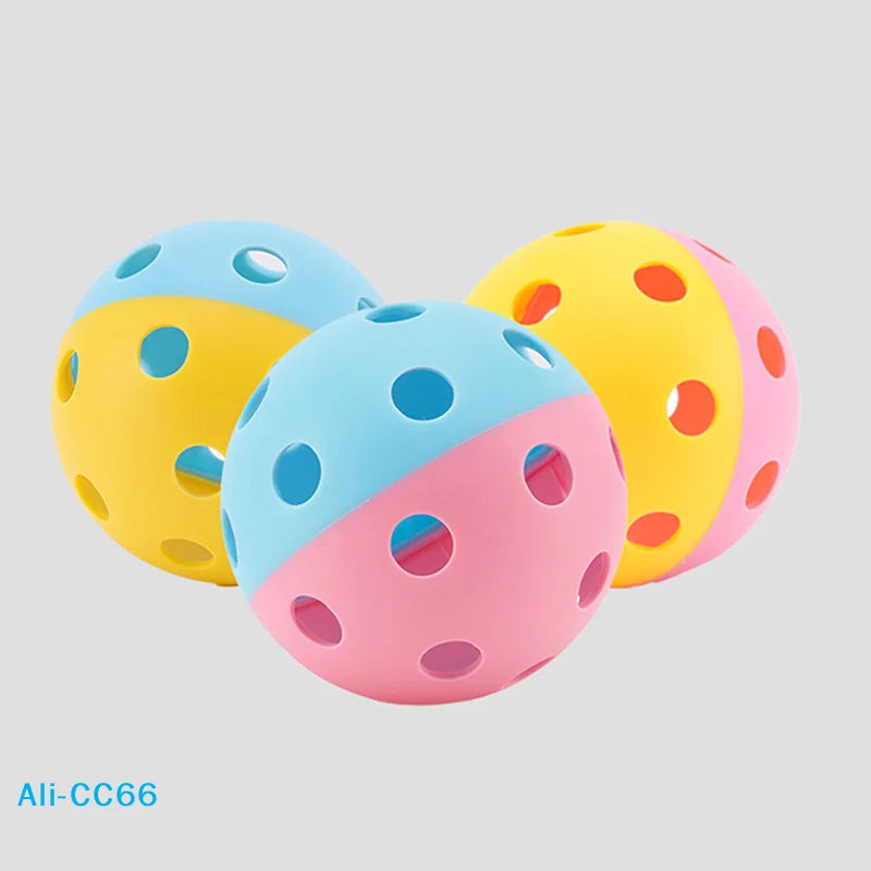 【C】PickleBall Balls Two-Colors-Combined Indoor/Outdoor Training Pickleball Strong Flight Stability & Rebound Outdoor Sports Gear