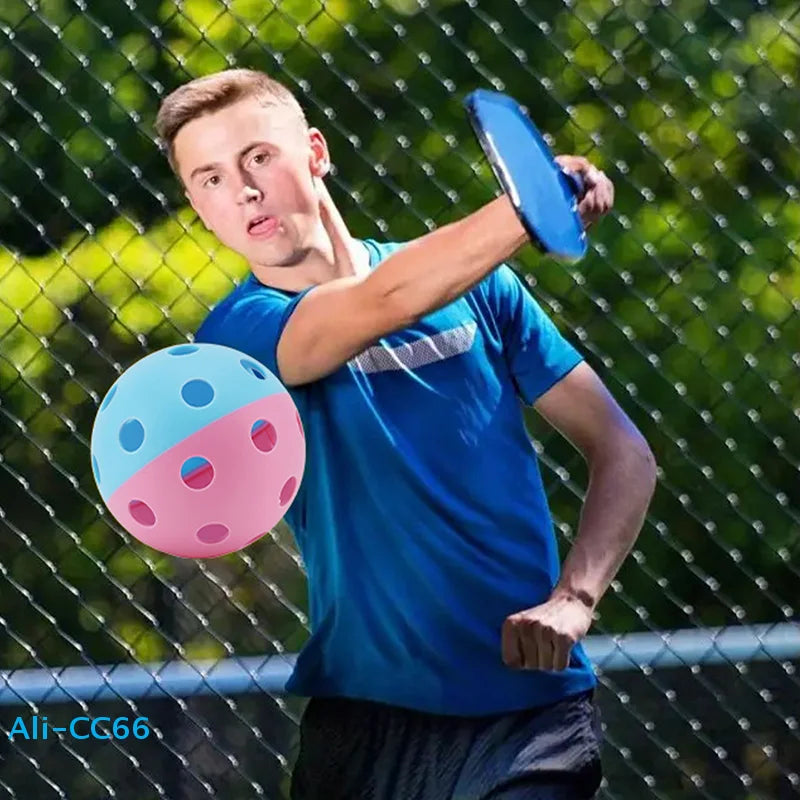 【C】PickleBall Balls Two-Colors-Combined Indoor/Outdoor Training Pickleball Strong Flight Stability & Rebound Outdoor Sports Gear